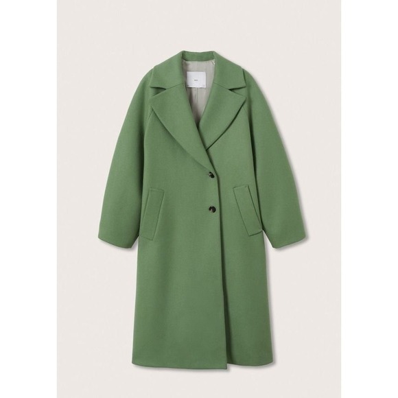 NWOT Mango Oversized Wool Blend Coat - Picture 1 of 11